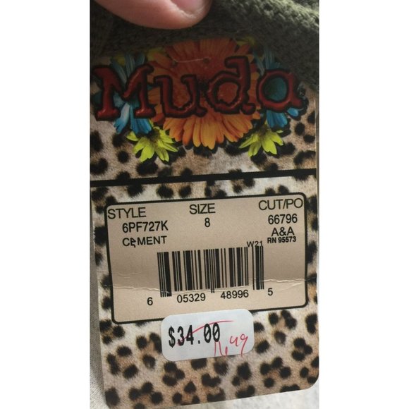 MUDD Girl's Size 8 Pants with Green Cloth Belt New with tags - Picture 5 of 11